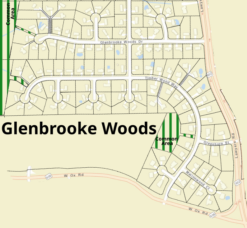 Map of the GW HOA